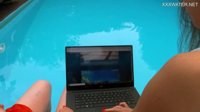 Big tits scene with mysterious hustler from Underwater Show
